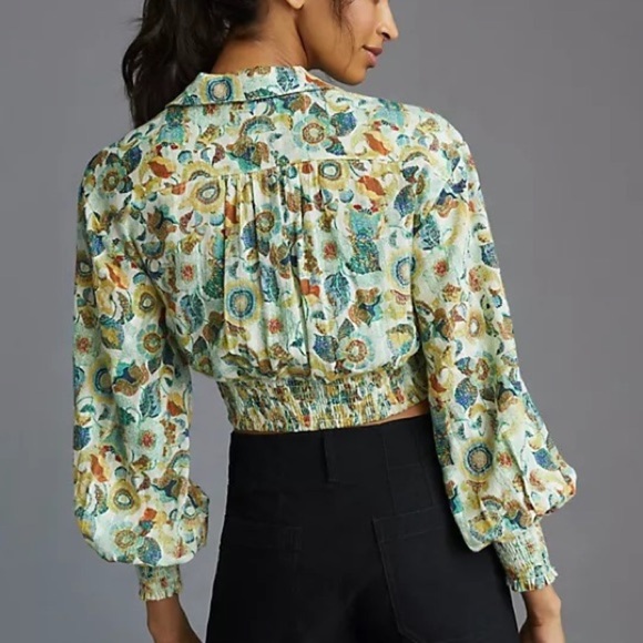 Anthropologie Twist Crop Top Set - Picture 5 of 6